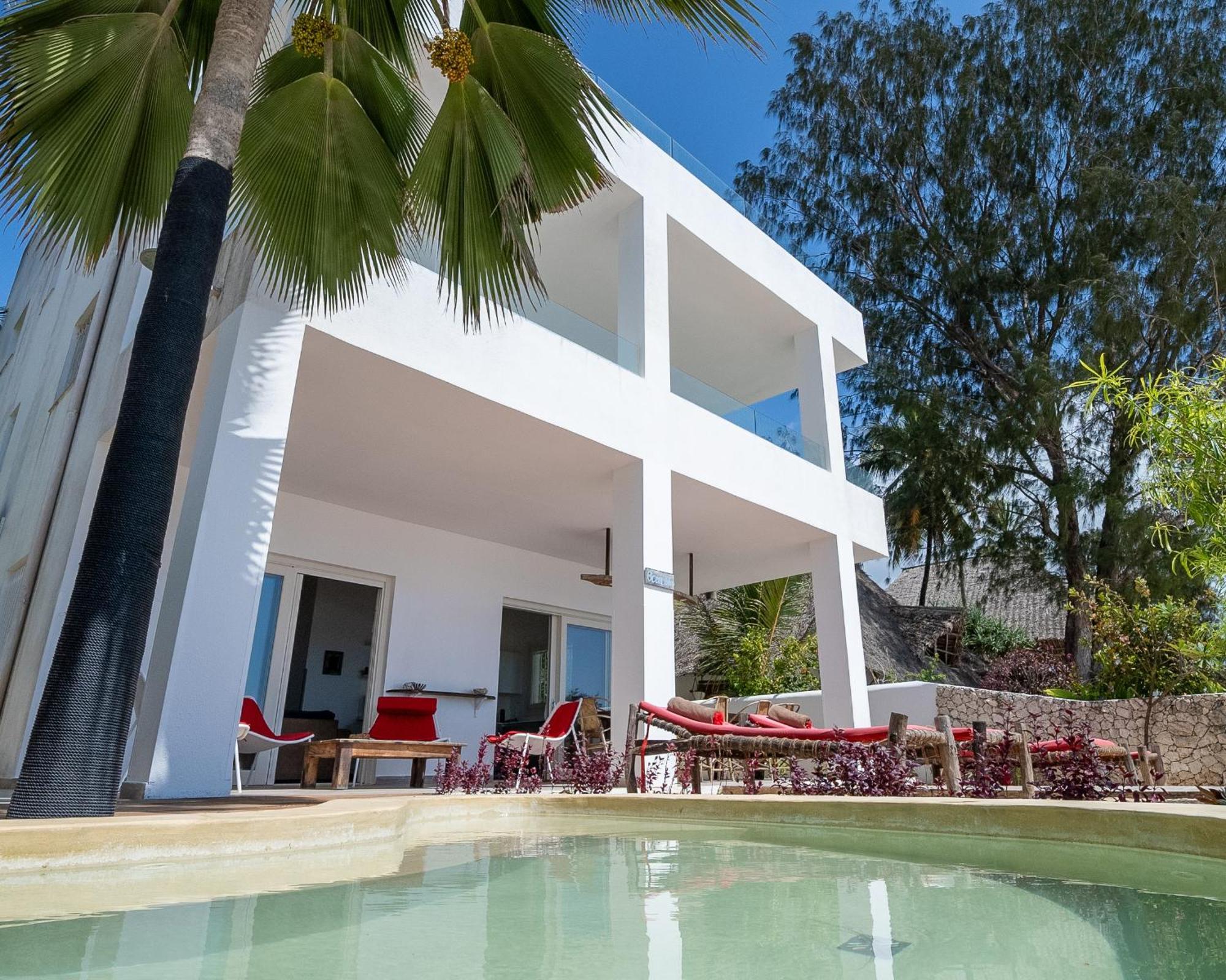 Ocean Blue Apartment With Panoramic Pool Zanzibarhouses Kiwengwa  Kültér fotó